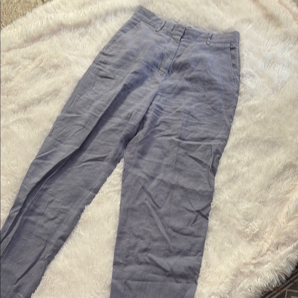Mes Demoiselles Linen Light Gray Men's Chinos - Picture 4 of 11
